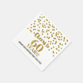 Gouden Confetti op 60 jaar Servet (Hoek)