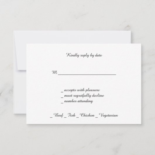 Gouden Confetti op zwart, Custom, RSVP Kaartje (Achterkant)