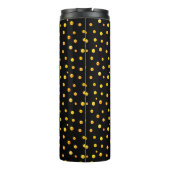 Gouden Confetti op Zwart Thermosbeker (Achterkant)