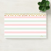 Gouden Confetti & Pastelkleuren Persoonlijk Post-it® Notes (Kantoor)