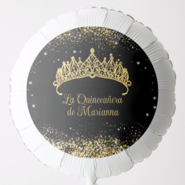 Gouden Confetti Quinceanera Tiara Ballon