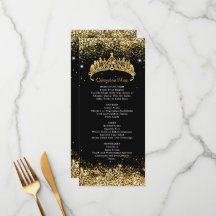 Gouden Confetti Quinceanera Tiara