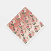 Gouden Confetti Rozen Bloemen Servet (Hoek)