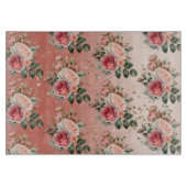 Gouden Confetti Rozen Bloemen Snijplank (Voorkant)