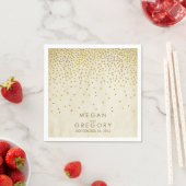  gouden Confetti Servetten (Insitu)