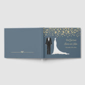 Gouden confetti, smoking en bruidsjurk gastenboek (Volledig)