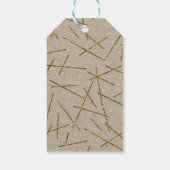 Gouden Confetti Sticks Christmas Holiday Gift Labe Cadeaulabel (Achterkant)