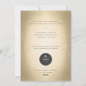 Gouden Confetti Stijlvolle Borstel Boom Modern Zak Feestdagenkaart (Achterkant)