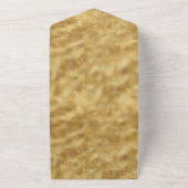 Gouden confetti stippen alles in één uitnodiging (Buitenkant)