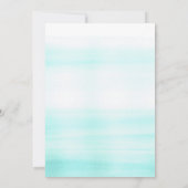 Gouden Confetti Stippen en Waterverf bruiloft Kaart (Achterkant)