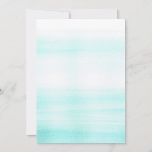 Gouden Confetti Stippen en Waterverf bruiloft Kaart (Achterkant)