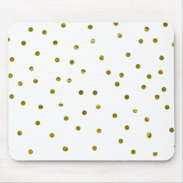 Gouden confetti stippen namaak folie modern chic e muismat