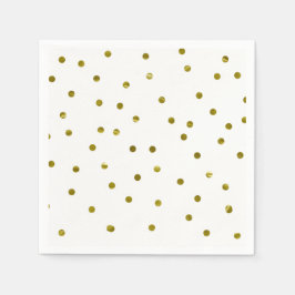 Gouden confetti stippen namaak folie modern chic e servet