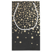 Gouden Confetti vuurvliegjes krijtbord bruiloft Klein Cadeauzakje (Achterkant)