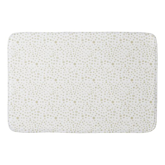 Gouden Confetti Waterverf Stippen Badmat (Voorkant)