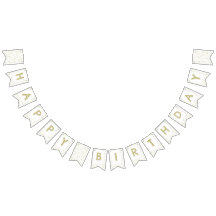 Gouden Confetti Waterverf Stippen Bunting Flag