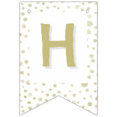 Gouden Confetti Waterverf Stippen Bunting Flag Vlaggetjes (Tweede vlag)