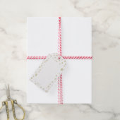 Gouden Confetti Waterverf Stippen Cadeaubijsluiter Cadeaulabel (Met Touw)