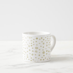 Gouden Confetti Waterverf Stippen Espresso Mok