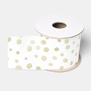 Gouden Confetti Waterverf Stippen lint