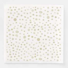 Gouden Confetti Waterverf Stippen Papier servet