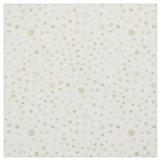 Gouden Confetti Waterverf Stippen Stof (Swatch)