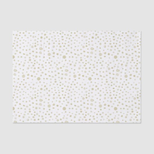 Gouden Confetti Waterverf Stippen Weefsel Papier (Voorkant)