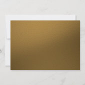 Gouden Confetti & Zwart Verrassingsfeest Kaart (Achterkant)