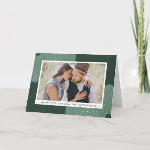 Gouden Confettien   Gevouwen Kaart van de Foto van