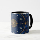 Gouden Constellatie Astrologie Koffiekop Mok (Voorkant rechts)