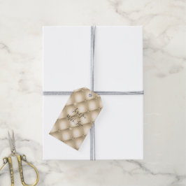 Gouden Crème Champagne Diamant Cadeaulabel