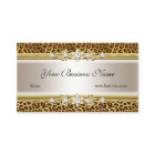 Gouden Crème Luipaard Zwart Juweel Look Image