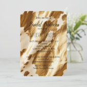 Gouden Crème Western Koeienhuid Kaart (Staand voorkant)