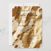 Gouden Crème Western Koeienhuid Kaart (Voorkant)