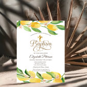 Gouden Cross Waterverf Citrus Lemons Botanical Kaart