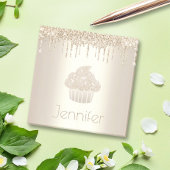Gouden cupcake glitter druppels moderne gewaagde m post-it® notes