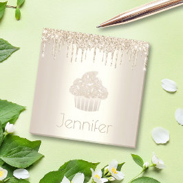 Gouden cupcake glitter druppels moderne gewaagde m post-it® notes