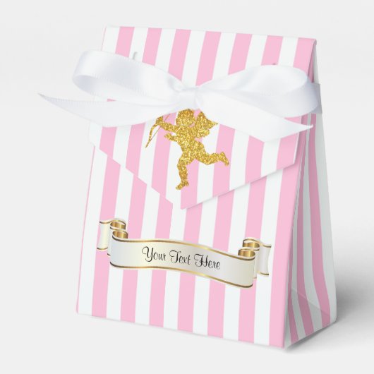 Gouden Cupido personaliseren Bedankdoosjes (Voorkant Zijde)