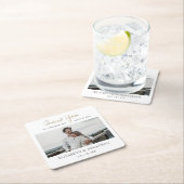 Gouden Custom Wedding Onderzetter Favoriet met Fot (Insitu)