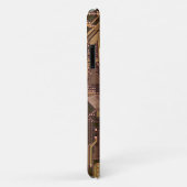Gouden cybercircuit printplaat tech kunst elektron Case-Mate iPhone case (Achterkant/rechts)