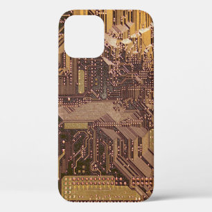 Gouden cyberprintplaat Tech Kunst Elektronica Case-Mate iPhone Case