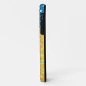 Gouden Daffodils en Blauwe Polka Dots Case-Mate iPhone Case (Achterkant/links)