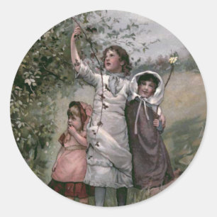 Gouden Dagen boekillustratie Ronde Sticker