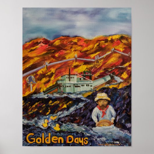 Gouden Dagen, Fairbanks Alaska Poster (Voorkant)