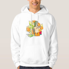Gouden dagen & groene gekko zonneschijn hoodie