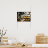 Gouden dagen van herfst AI-kunst Poster (Keuken)