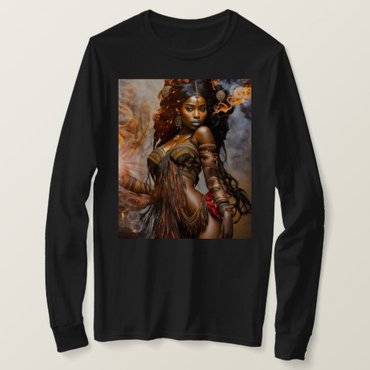 Gouden Dageraad- Afrikaanse prinses- T-shirt voor  (Design voorkant)