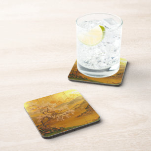 Gouden Dageraad Harde plastic onderzetter