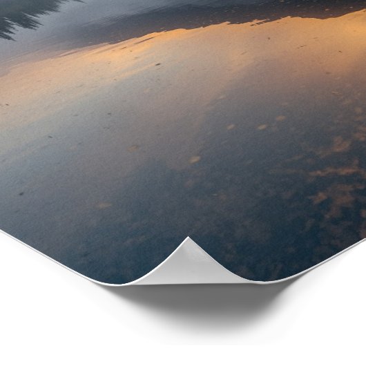 Gouden Dageraad Reflecties Poster (Hoek)