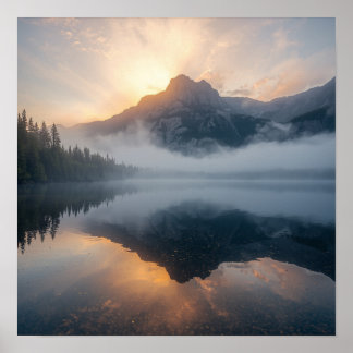 Gouden Dageraad Reflecties Poster